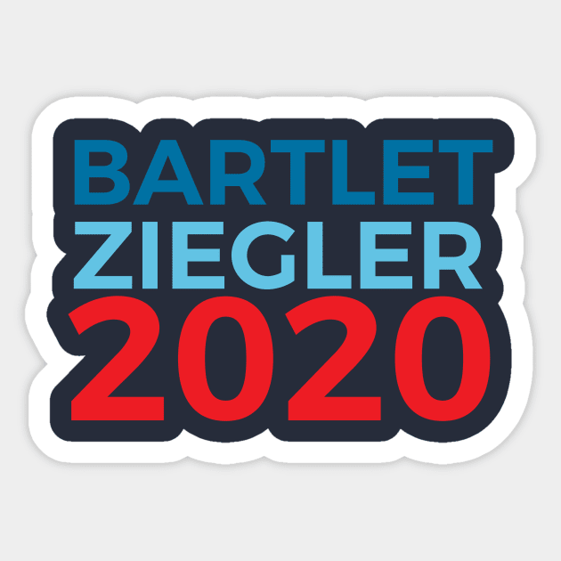 Jed Bartlet Toby Ziegler 2020 / The West Wing Sticker by nerdydesigns